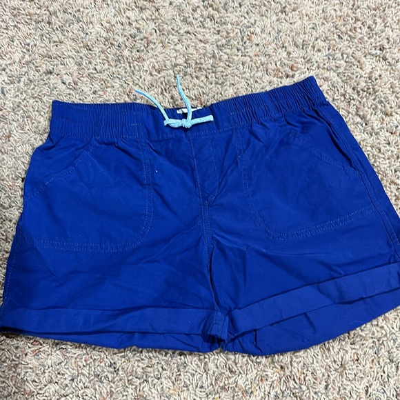 Lot of 5 pairs of Girls sz Xl 14 shorts khaki chambray coral navy aqua - Picture 5 of 8
